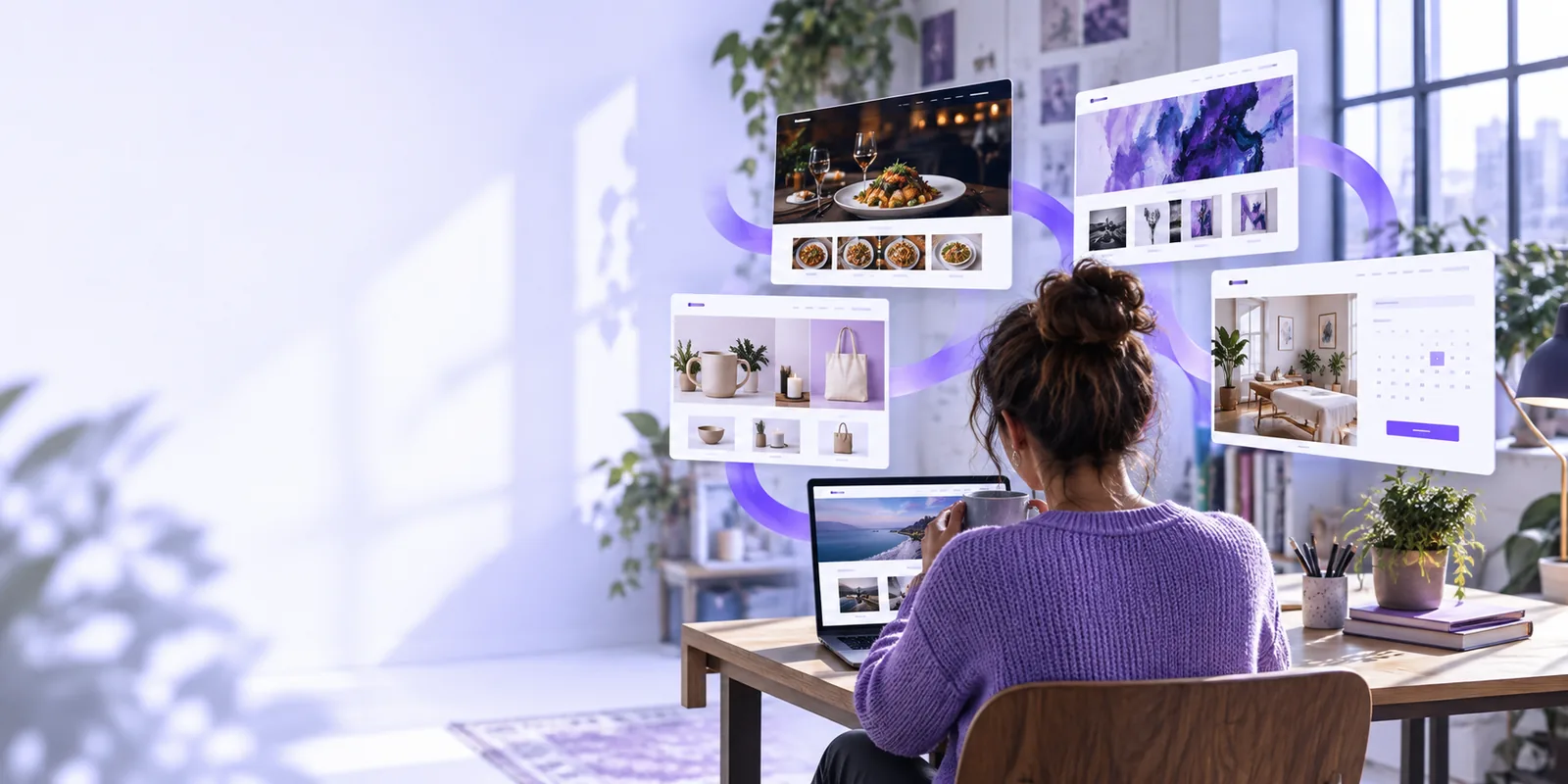 Illustrative website-page concept, not a product screenshot